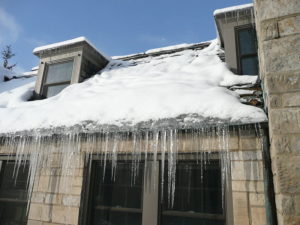 Half storey ice dam