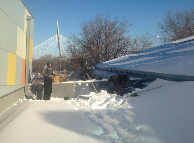 Above All Rooftop Snow Removal Winnipeg
