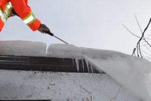 steam ice dam removal