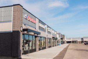 Winnipeg commercial strip mall with new exteriors in Winnipeg
