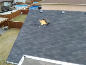 Winnipeg South Pointe home with wind damage
