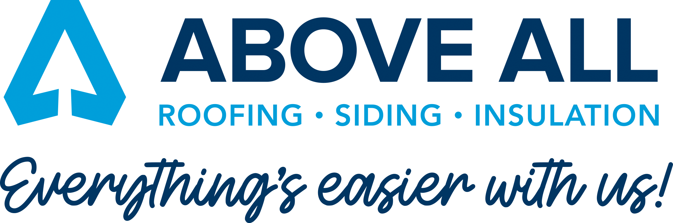AboveAll logo, horizontal with tagline: Everything's easier with us!